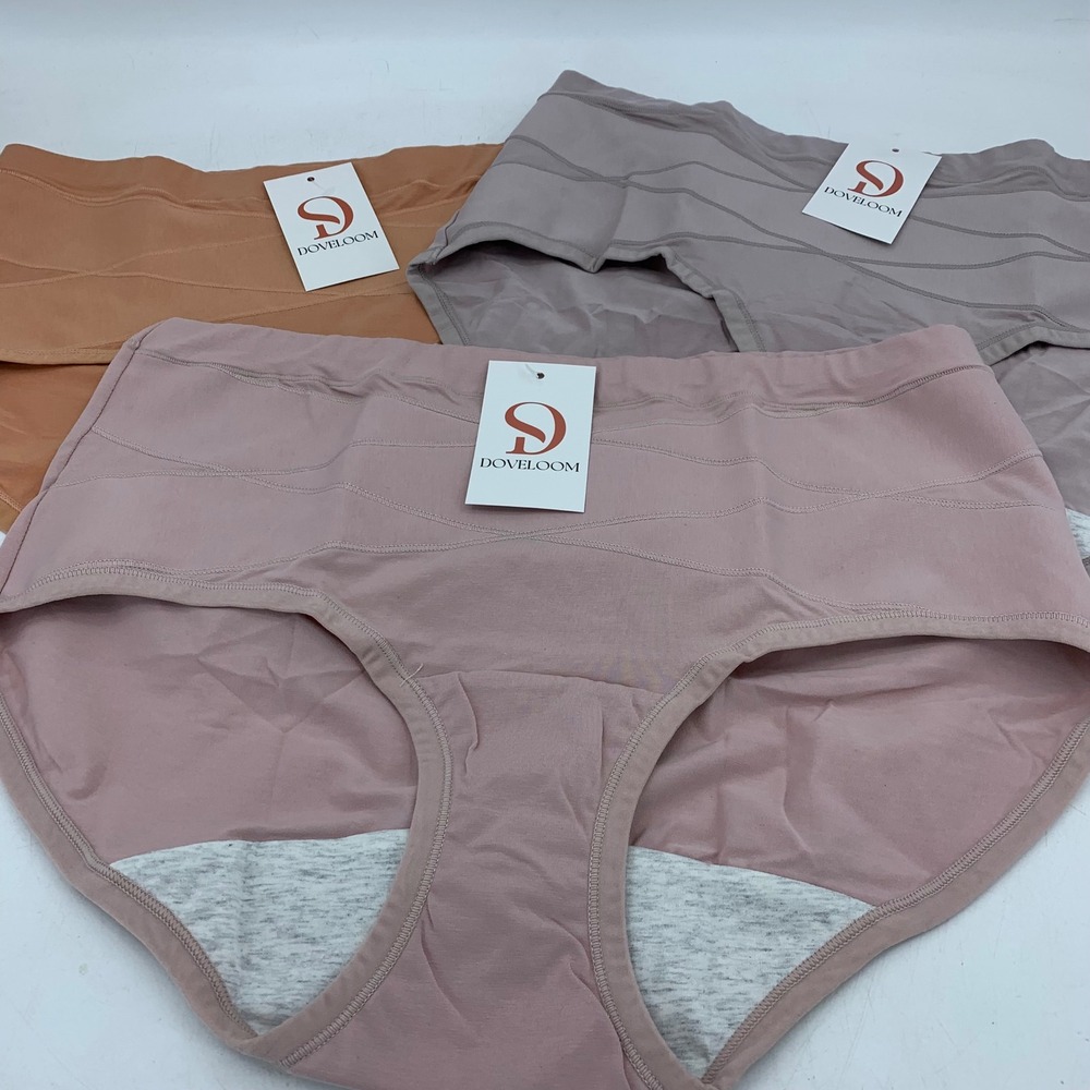 Doveloom Shaping Panties Underwear 6XL High Waist Leak Proof Shaping Briefs NWT